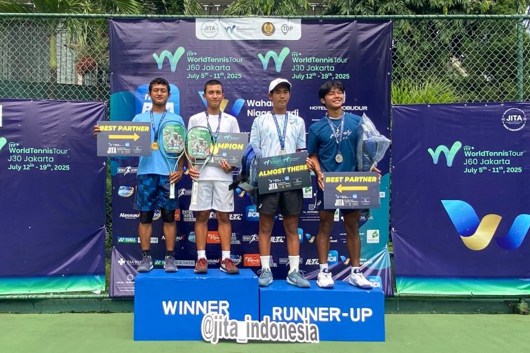 Jakarta International Tennis Academy Sukses Gelar Final Turnamen Seri II J30 di Hotel Borobudur Jakarta