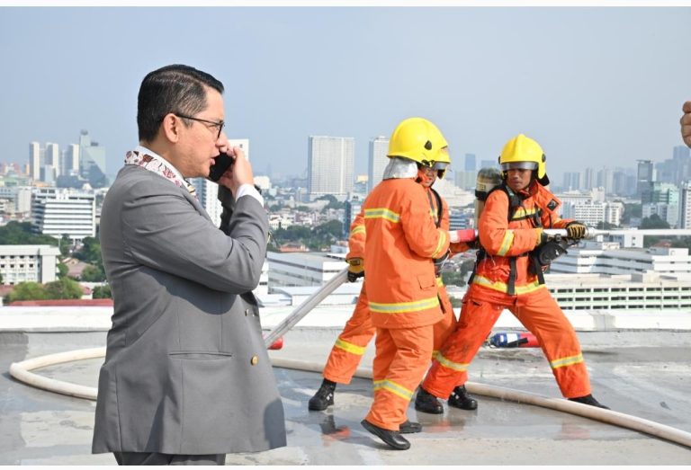 Hotel Borobudur Jakarta Gelar Simulasi Fire Drill