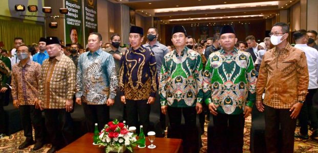 Presiden Joko Widodo mendorong seluruh pihak menjaga stabilitas politik dan keamanan