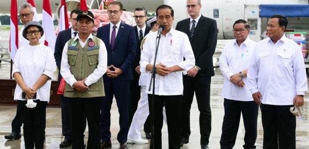 Jokowi Lepas Bantuan Korban Gempa Termasuk dari CSR AGP ke Turki-Suriah