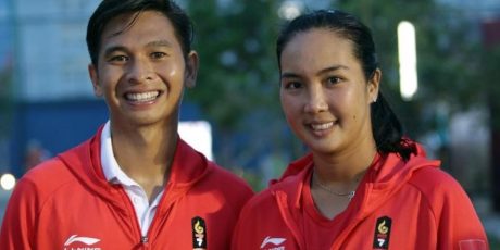 Merah Putih Berkibar Di Jakabaring Indonesia Koleksi Satu Emas Dari Cabang Tenis