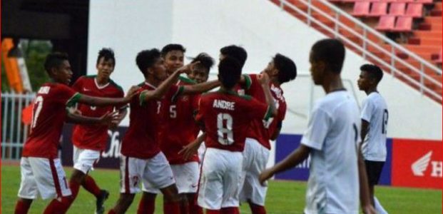 Piala Asia U-16, Timnas Indonesia Bantai Laos